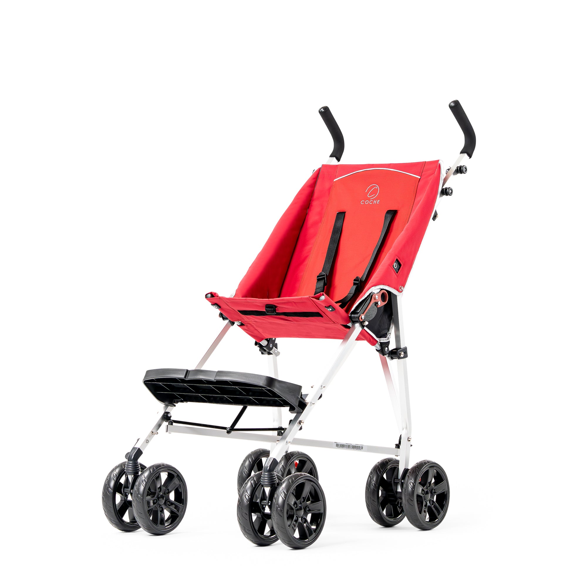 Coche XL Lightweight Medical Special Needs Stroller/Transport Chair, Red