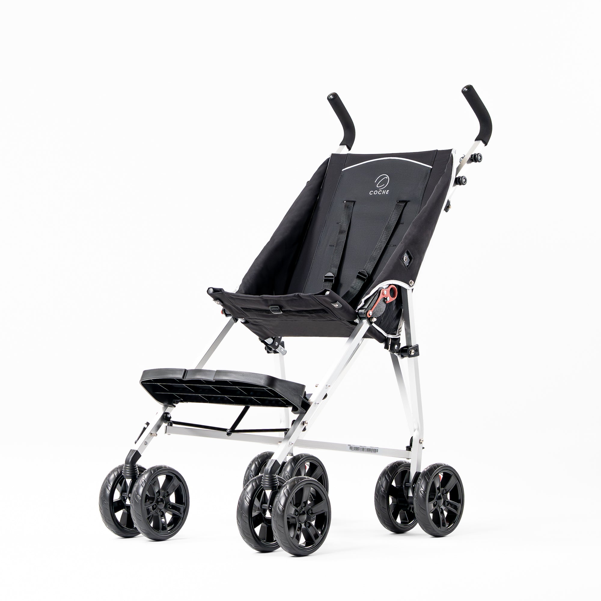 Coche XL Lightweight Medical Special Needs Stroller/Transport Chair, Black